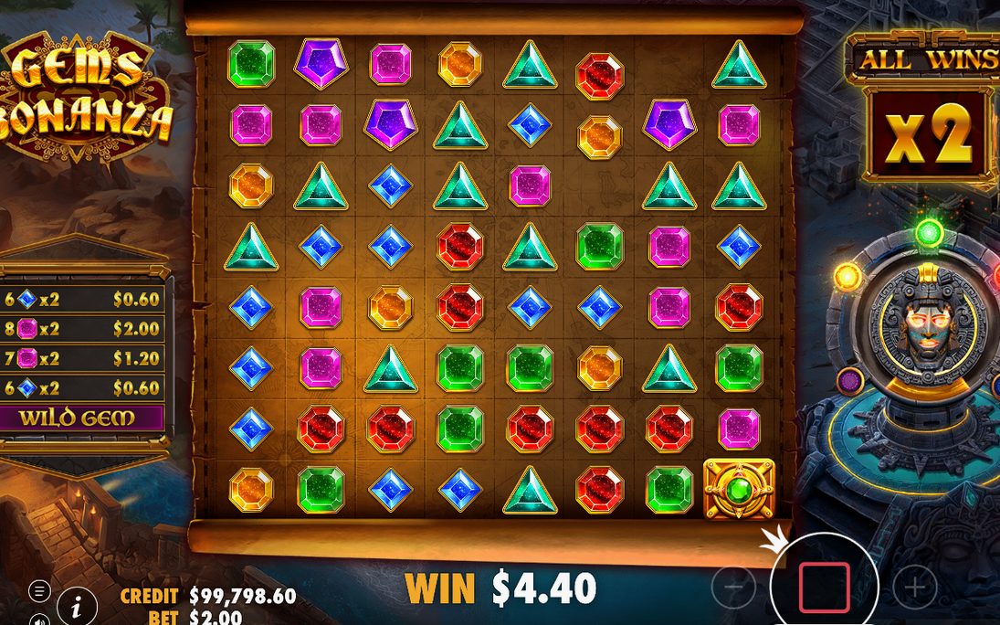 Un modificateur du bonus Gold Fever à l'écran